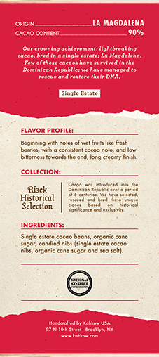 La Magdalena 90% with Candied Nibs