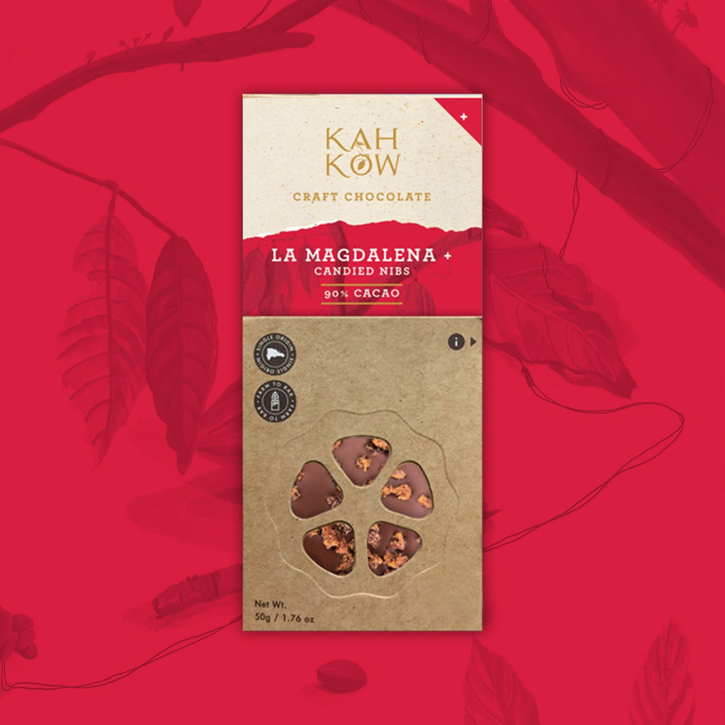 La Magdalena 90% with Candied Nibs